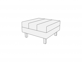 Банкетка одноместная Б1Б