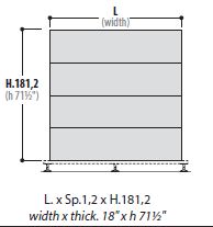 Боковые панели для модульного блока (4 шт)