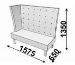 Диван 2х-местный с левым подлокотником Диван 2х-местный с левым подлокотником