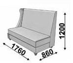 Диван 3х-местный с левым подлокотником Диван 3х-местный с левым подлокотником