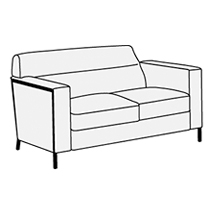 Диван двухместный Эммаус арт.2