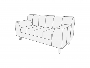 Диван двухместный Д2