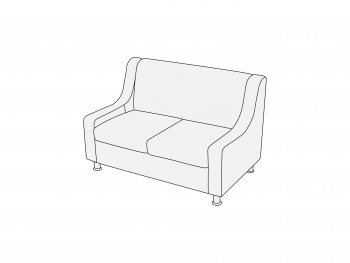 Диван двухместный Д2