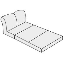 Диван трехместный без подлокотников с выкатным механизмом Премьер арт.3АР