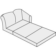 Диван трехместный с левым подлокотником с механизмом Премьер арт.3БР