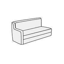 Диван трехместный с правым подлокотником Бостон арт.3В