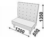 Диваная секция полуторная без подлокотников Диваная секция полуторная без подлокотников