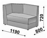 Диванная секция, левая Диванная секция, левая