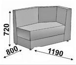 Диванная секция, правая Диванная секция, правая