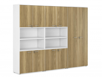 Два высоких шкафа со средней нишей и шкаф высокий CLF536