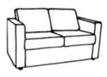 Двухместный диван Двухместный диван