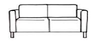 Двухместный диван Двухместный диван