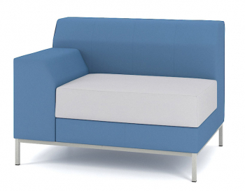 Двухместный модуль со спинкой M9-1DL (1DR)-1000