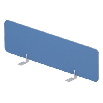 Экран настольный фронтальный (ткань, алюминиевый кант) для стола bench ш.120см (с кронштейнами)