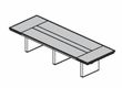 EUR Стол для переговров 344 ER341W PLC13