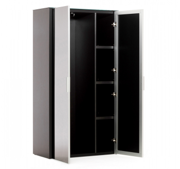Гардероб, 2 двери LIB2/899 + LIBSH/899 BLACK GLASS