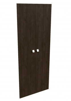 Комплект высоких деревянных дверей, ручка скоба 19552