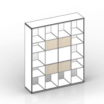 Комплект задних стенок (малых) для стеллажа - 4 штуки