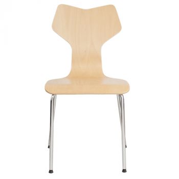 Кресло для посетителя Roxy wood chrome 1.007 *