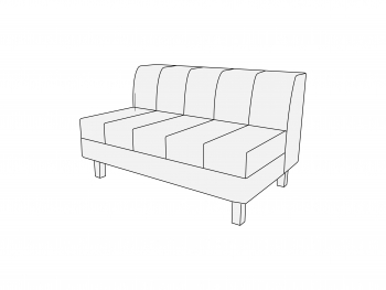 Модуль двухместный без подлокотников 2С