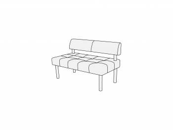 Модуль двухместный без подлокотников 2С