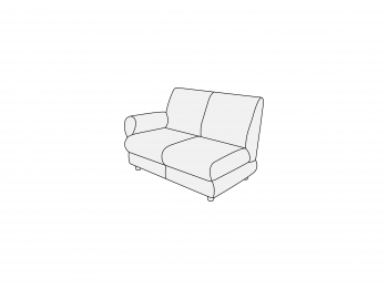 Модуль двухместный левый 2Л