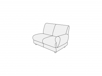 Модуль двухместный правый 2П