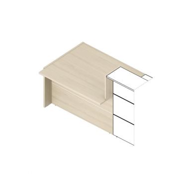 Модуль начальный (правый) с молдингом FLLMS120D