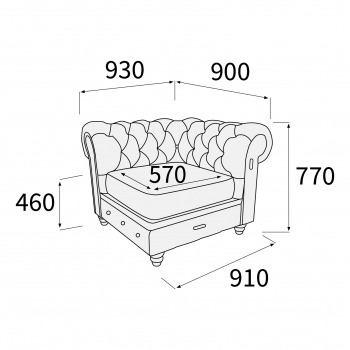 Модуль одноместный левый 1Л