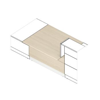 Модуль приставной с навесными панелями FLLPA120