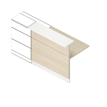 Модуль приставной с навесными панелями FLHPA080