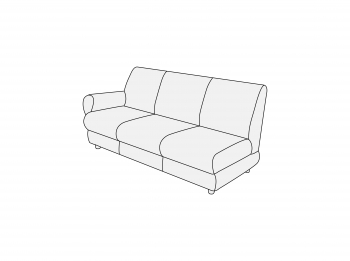 Модуль трехместный левый 3Л