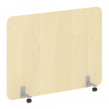 Перегородка на металлических опорах, на роликах