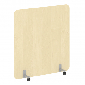 Перегородка на металлических опорах, на роликах