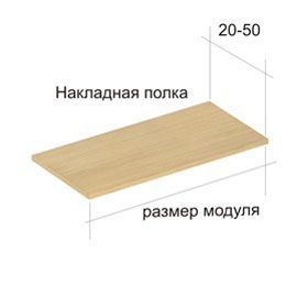 Полка накладная открытая (цвета по каталогу)