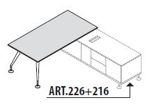 Приставка к столу, ножки хромированные 156320