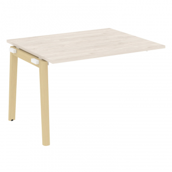 Проходной наборный элемент переговорного стола, опоры - массив дерева OW.NPRG-2