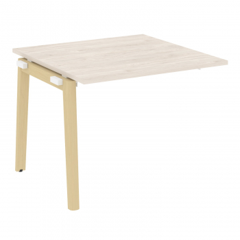 Проходной наборный элемент переговорного стола, опоры - массив дерева OW.NPRG-1