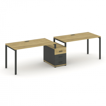 Рабочая станция 2 места с 1 опорной тумбой CN.ORS-301 A CN.ORS-301 A