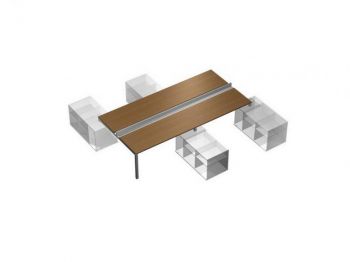 Рабочая станция (4х160) с ProSystem на 4-х опорных тумбах правых