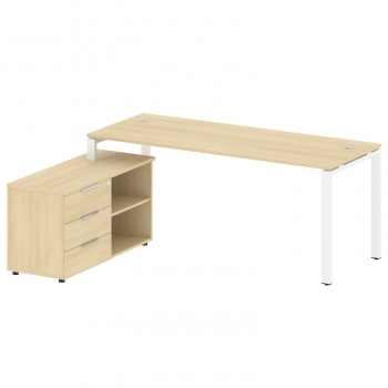 Рабочая станция с опорной тумбой левая Б.РС-СТС-2.5 Л