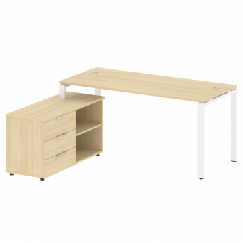 Рабочая станция с опорной тумбой левая Б.РС-СТС-2.4 Л