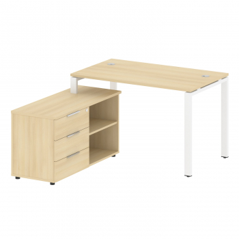 Рабочая станция с опорной тумбой левая Б.РС-СТС-2.2 Л