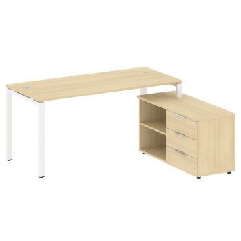 Рабочая станция с опорной тумбой правая Б.РС-СТС-2.4 Пр