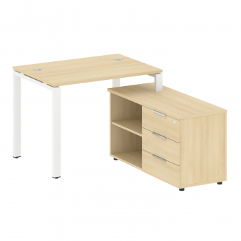 Рабочая станция с опорной тумбой правая Б.РС-СТС-2.1 Пр