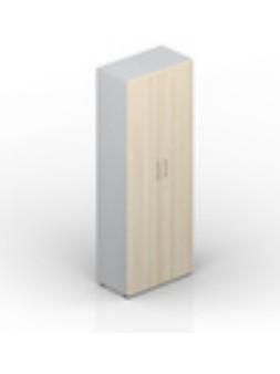 Шкаф 80х44х195см для одежды (2 двери, 1 полка+вешало, ручки - хром) EMHS831