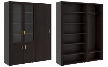 Шкаф для бумаг с одностворчатым гардеробом Композиция 3