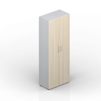 Шкаф для одежды (2 двери, 1 полка+вешало, ручки - хром) EMHS831