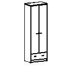 Шкаф комбинированный с ящиком Т-301