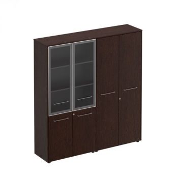 Шкаф комбинированный (стекло-одежда) МЕ 358